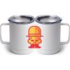 10 oz. White Stainless Steel Coffee Mug Thumbnail
