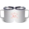 10 oz. White Stainless Steel Coffee Mug Thumbnail