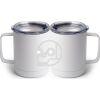 10 oz. White Stainless Steel Coffee Mug Thumbnail