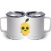 10 oz. White Stainless Steel Coffee Mug Thumbnail