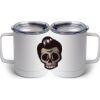 10 oz. White Stainless Steel Coffee Mug Thumbnail
