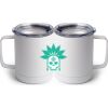 10 oz. White Stainless Steel Coffee Mug Thumbnail