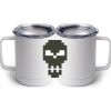 10 oz. White Stainless Steel Coffee Mug Thumbnail