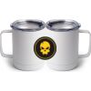 10 oz. White Stainless Steel Coffee Mug Thumbnail