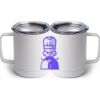 10 oz. White Stainless Steel Coffee Mug Thumbnail