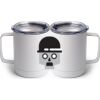 10 oz. White Stainless Steel Coffee Mug Thumbnail
