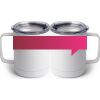 10 oz. White Stainless Steel Coffee Mug Thumbnail