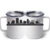 10 oz. White Stainless Steel Coffee Mug Thumbnail