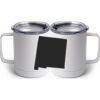 10 oz. White Stainless Steel Coffee Mug Thumbnail