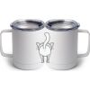 10 oz. White Stainless Steel Coffee Mug Thumbnail