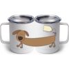 10 oz. White Stainless Steel Coffee Mug Thumbnail