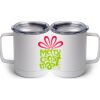 10 oz. White Stainless Steel Coffee Mug Thumbnail