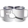 10 oz. White Stainless Steel Coffee Mug Thumbnail