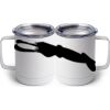 10 oz. White Stainless Steel Coffee Mug Thumbnail