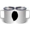 10 oz. White Stainless Steel Coffee Mug Thumbnail
