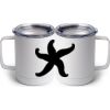 10 oz. White Stainless Steel Coffee Mug Thumbnail