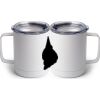 10 oz. White Stainless Steel Coffee Mug Thumbnail