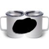 10 oz. White Stainless Steel Coffee Mug Thumbnail