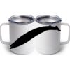 10 oz. White Stainless Steel Coffee Mug Thumbnail