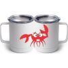 10 oz. White Stainless Steel Coffee Mug Thumbnail