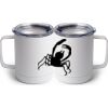 10 oz. White Stainless Steel Coffee Mug Thumbnail