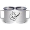 10 oz. White Stainless Steel Coffee Mug Thumbnail