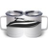 10 oz White Stainless Steel Coffee Mug Thumbnail