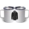 10 oz. White Stainless Steel Coffee Mug Thumbnail