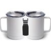 10 oz. White Stainless Steel Coffee Mug Thumbnail