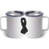 10 oz. White Stainless Steel Coffee Mug Thumbnail