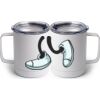 10 oz. White Stainless Steel Coffee Mug Thumbnail