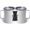 10 oz. White Stainless Steel Coffee Mug Thumbnail
