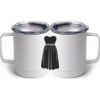10 oz. White Stainless Steel Coffee Mug Thumbnail