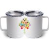 10 oz. White Stainless Steel Coffee Mug Thumbnail
