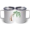 10 oz. White Stainless Steel Coffee Mug Thumbnail