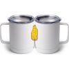 10 oz. White Stainless Steel Coffee Mug Thumbnail