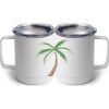 10 oz. White Stainless Steel Coffee Mug Thumbnail