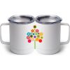10 oz. White Stainless Steel Coffee Mug Thumbnail