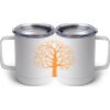 10 oz. White Stainless Steel Coffee Mug Thumbnail