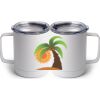 10 oz. White Stainless Steel Coffee Mug Thumbnail