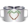 10 oz. White Stainless Steel Coffee Mug Thumbnail