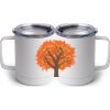 10 oz. White Stainless Steel Coffee Mug Thumbnail