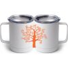10 oz. White Stainless Steel Coffee Mug Thumbnail