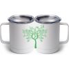 10 oz. White Stainless Steel Coffee Mug Thumbnail