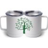 10 oz. White Stainless Steel Coffee Mug Thumbnail