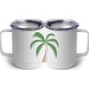 10 oz. White Stainless Steel Coffee Mug Thumbnail