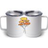 10 oz. White Stainless Steel Coffee Mug Thumbnail
