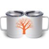 10 oz. White Stainless Steel Coffee Mug Thumbnail