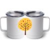 10 oz. White Stainless Steel Coffee Mug Thumbnail