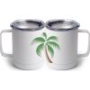 10 oz. White Stainless Steel Coffee Mug Thumbnail
